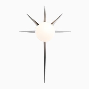 Palm Solare Collection Chrome Opaque Wall Lamp by Design for Macha