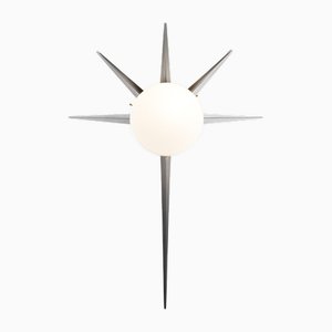 Palm Solare Collection Polished Brushed Wall Lamp by Design for Macha