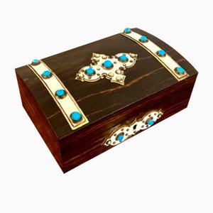 Victorian Coromandel Wood Box, 1860s