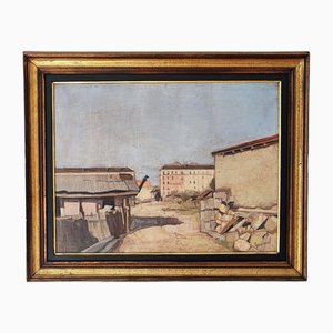 René Guinand, Immeubles et Constructions à Genève, Olio su tela, Con cornice