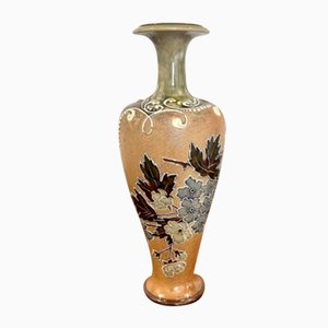 Steingut Vase von Doulton, 1880er