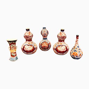 Kleine japanische Imari Vasen, 1900er, 5 . Set