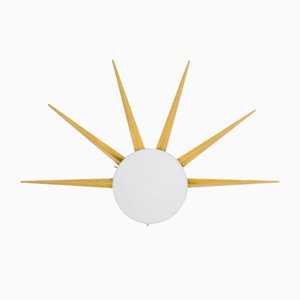 Applique Murale Collection Dawn Solare en Chrome Opaque par Design pour Macha