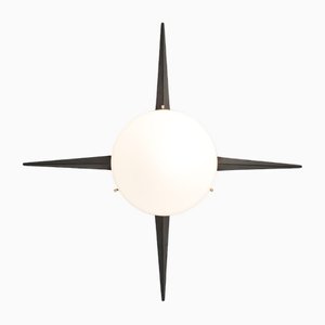 Gebürstete Cross Solare Collection Wandlampe von Design für Macha