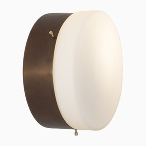 Polierte gebürstete Wandlampe aus der Virgin Solare Collection von Design for Macha
