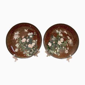 Ancient Japanese Flat Partitions, 1900s, Set of 2