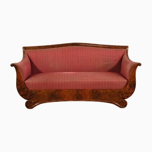 !9th Century 3-Seater Sofa in Walnut Bramble