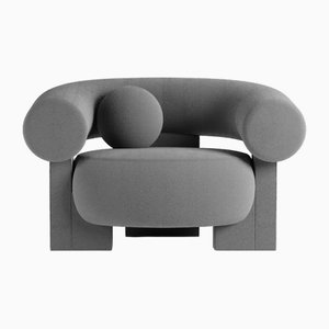 Cassete Armchair in Boucle Charcoal Grey by Alter Ego for Collector