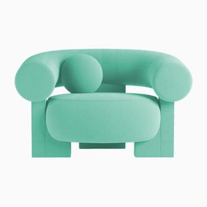 Cassete Armchair in Boucle Teal by Alter Ego for Collector