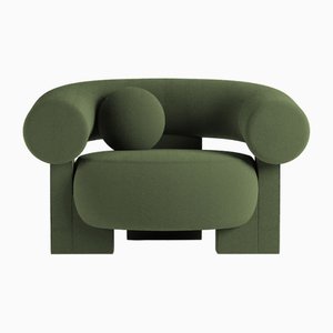 Kassetten Sessel in Boucle Grün von Alter Ego für Collector