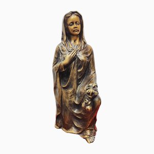 Madonna Figur aus Bronze