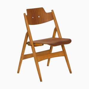 Wooden Folding Chair by Egon Eiermann for Wilde + Spieth, 1960s