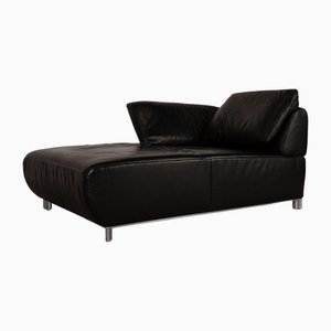 Leather Lounger in Black by Koinor Volare