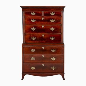 Georgian Chest on Chest in Mahogany