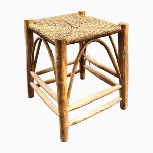 Vintage Tan Rustic Stool