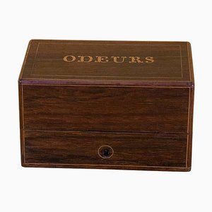 19th Century Louis-Philippe Ointment Box in Rosewood and Marquetry, 1840s