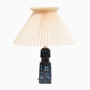 Lampada da tavolo blu di Nils Thorsson per Royal Copenhagen/Fog & Mørup, anni '70