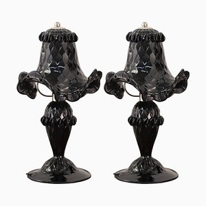 Italian Table Lamps in Murano Glass, 2000s, Set of 2