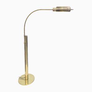 Exe Floor Lamp in Brass by Florian Schulz, 1980s