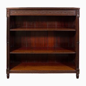 English Drawing Room Book Cabinet in Walnut, 1880s