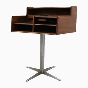 Small Italian Desk in Wood and Metal by Fimsa, 1950s