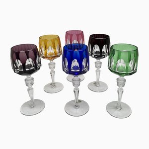 Nachtmann Lead Crystal Wine Glasses Römer Series Antique, Set of 6
