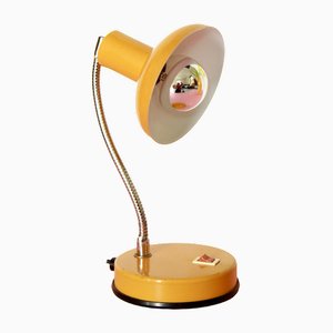 Lampe de Bureau Mostarda Jaune Moutarde Vintage par Veneta Lumi, Italie, 1970s