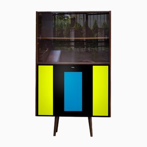 Glass Case with a Bar in Fluoro Colours, Poland. 1970s