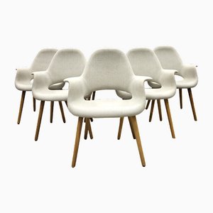 Organic Chairs by Charles Eames & Eero Saarinen from Vitra, 2010s, Set of 6
