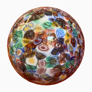 Contemporany Murrine Sphere Lamp in Murano Style Glass from Simoeng