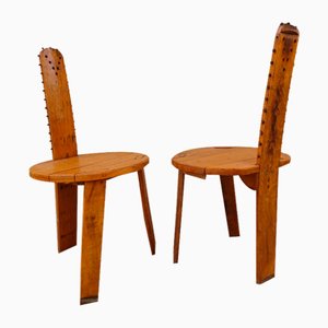Brutalist Chairs, 1950s, Set of 2
