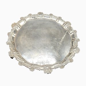 Mid-Century Spanish Silver Tray by José Amor