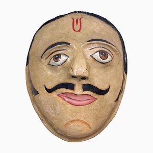 Masque en Papier Mâché, 1960s