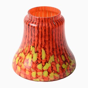 Red Spatter Glass Vase from Franz Welz, 1920s