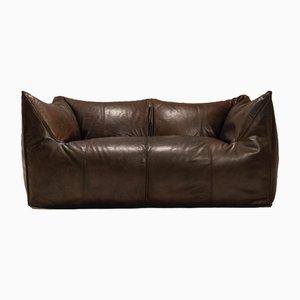Le Bambole 2-Seat Sofa in Leather by Mario Bellini for B&B Italia, 1972