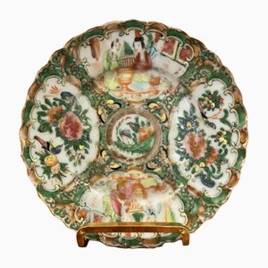 Chinese Famille Rose Hand Painted Plate, 1900s