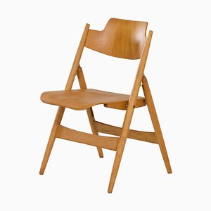 Beech Folding Chair by Egon Eiermann for Wilde + Spieth, 1960s