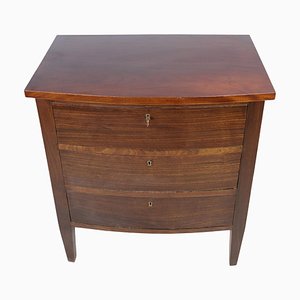 Curved Chest of Drawers in Mahogany, 1890s