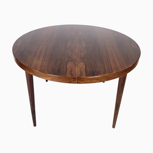 Danish Round Rosewood Dining Table from Omann Jun, 1960s