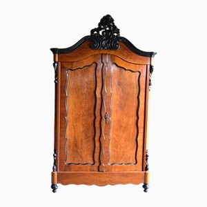 Armoire Biedermeier Antique en Acajou