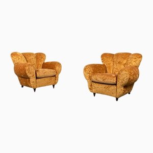 Set of Lounge Chairs from Arredementi Borsani, Italy, 1940s