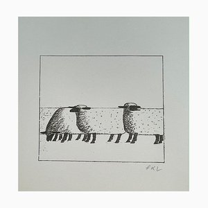 Francois-Xavier Lalanne, The Sheep, 2004, Lithographie