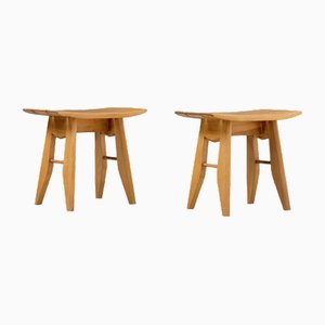Set of Stools attributed to Guillerme and Chambron for Votre Maison, 1950s