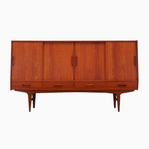 Credenza alta in teak di Børge Seindal, Danimarca, anni '60