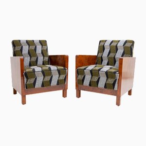 Art Deco Club Chairs, Sweden, 1920s, Set of 2