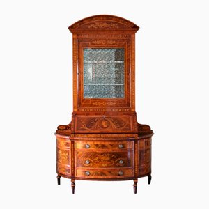 Commode with Flap & Inlaid Showcase in the style of Maggiolini, 1980s