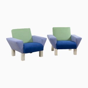 Westside Lounge Chairs by Ettore Sottsass for Knoll, Italy, 1982, Set of 2