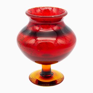 Glass Vase by Erik Höglund for Boda, Sweden, 1950s
