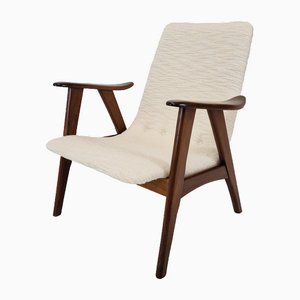 Fauteuil Mid-Century en Teck par Louis Van Teeffelen pour Wébé, 1960s