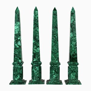 Malachiet Obelisks, Set of 4